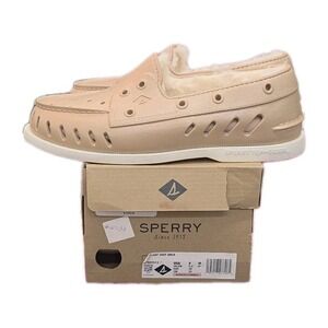 Sperry Authentic Original Cozy Float Boat  Womens 8 Gold Flats Casual STS87513